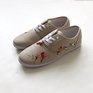 The Bradford Exchange bird print sneakers Size 9.5